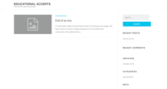 Desktop Screenshot of edaccents.com